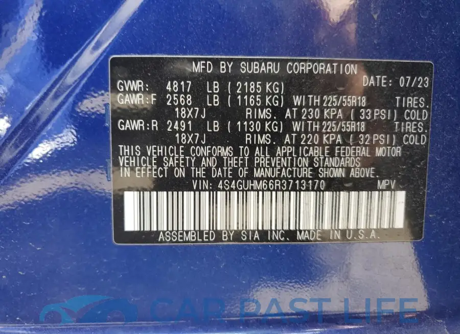 4S4GUHM66R3713170# 12