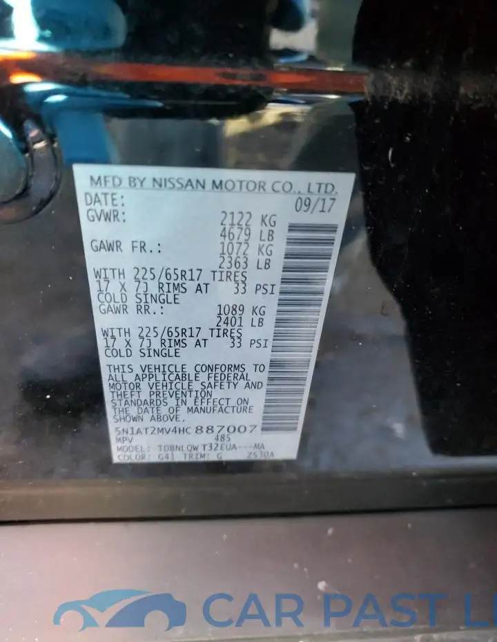 5N1AT2MV4HC887007# 13