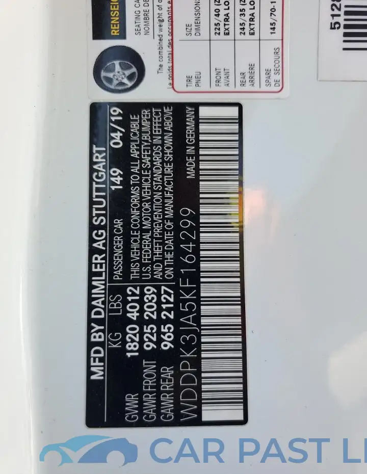 WDDPK3JA5KF164299# 12