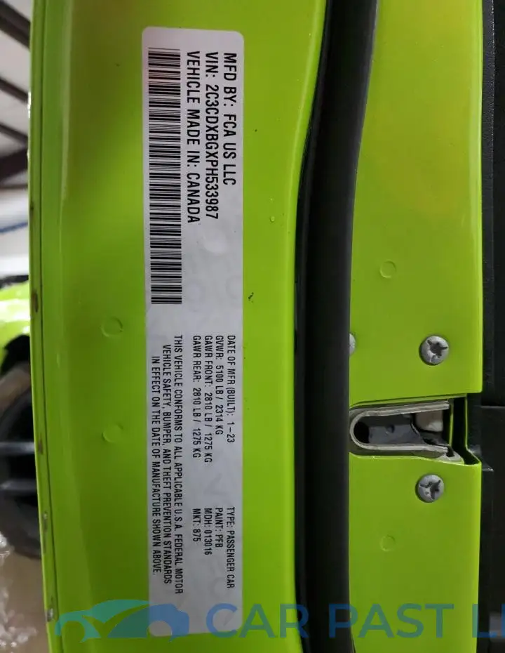 2C3CDXBGXPH533987# 12