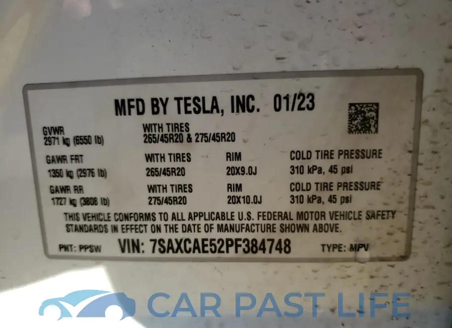 7SAXCAE52PF384748# 14