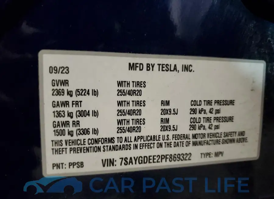 7SAYGDEE2PF869322# 13
