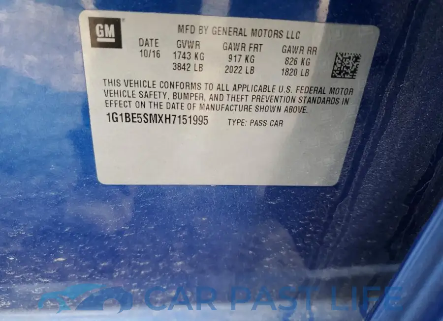 1G1BE5SMXH7151995# 13