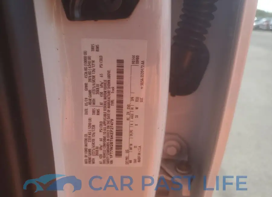 1FT7W2BT6KEF27479# 12