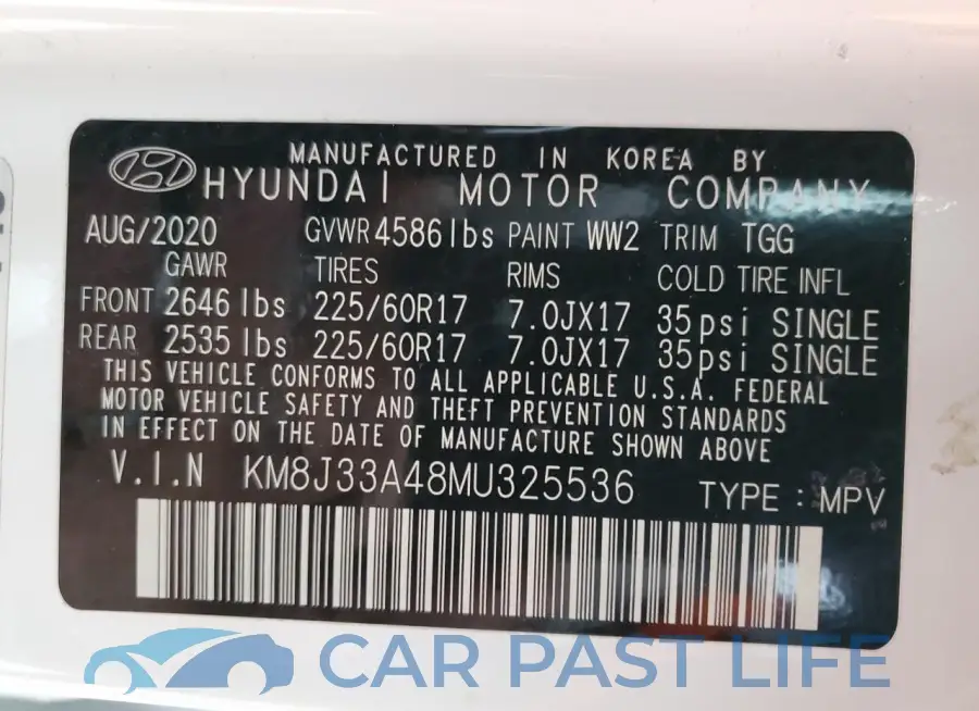 KM8J33A48MU325536# 14