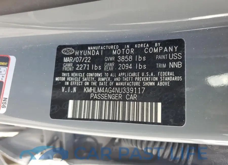 KMHLM4AG4NU339117# 12