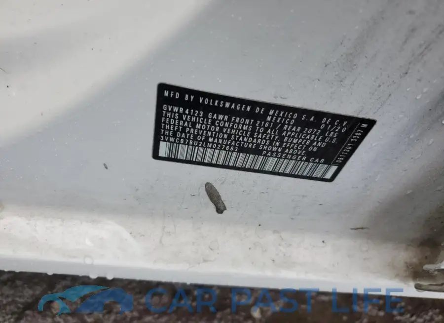 3VWCB7BU2LM027683# 12