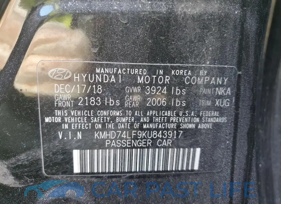 KMHD74LF9KU843917# 12