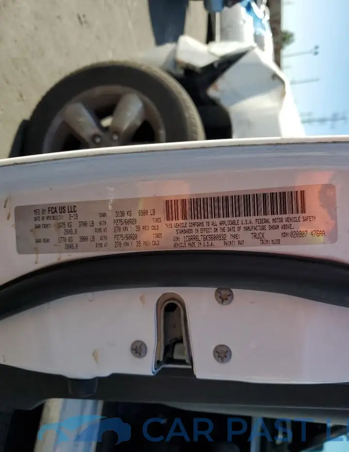 1C6RR6LT6KS600932# 12