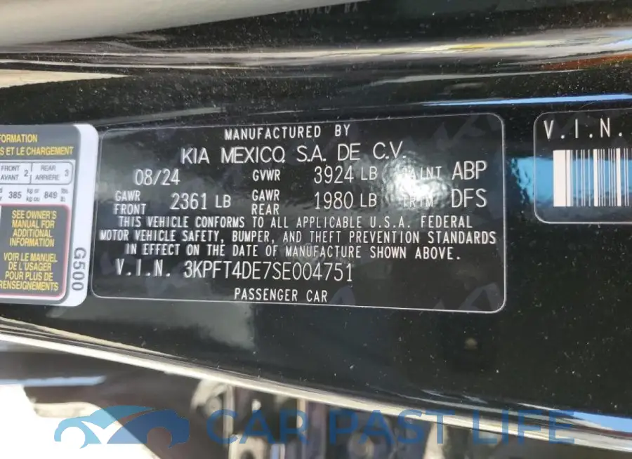 3KPFT4DE7SE004751# 12