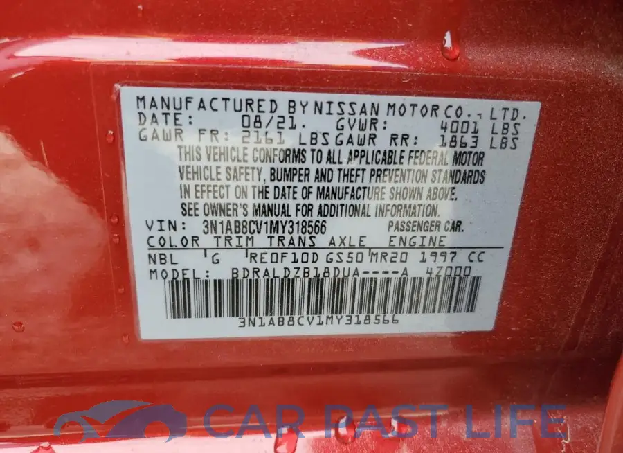 3N1AB8CV1MY318566# 13