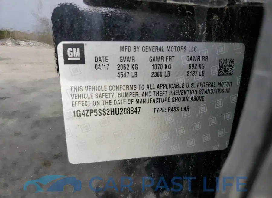 1G4ZP5SS2HU208847# 12