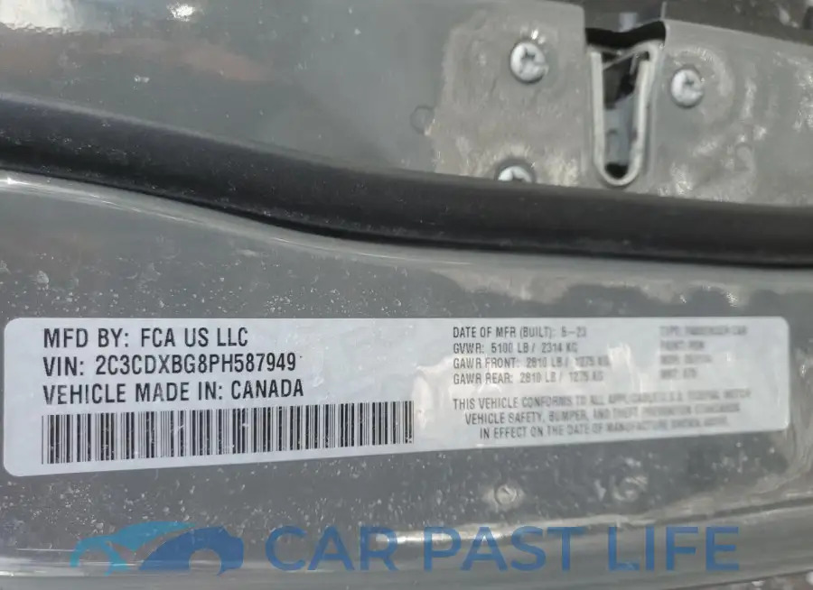 2C3CDXBG8PH587949# 12