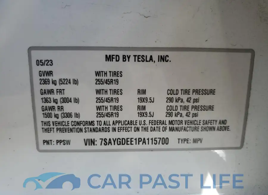 7SAYGDEE1PA115700# 13