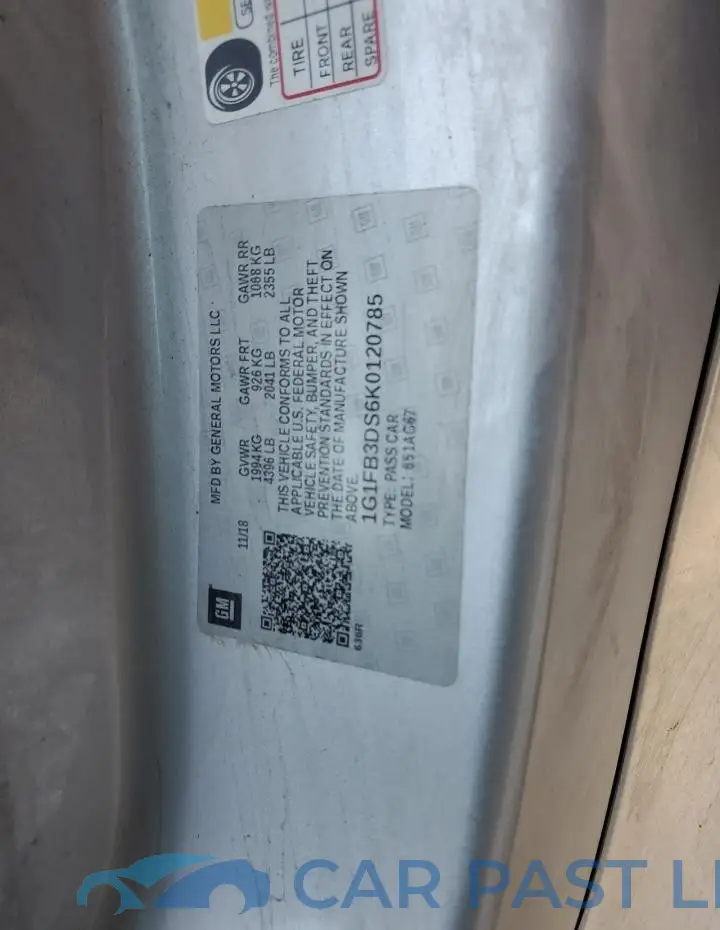 1G1FB3DS6K0120785# 13