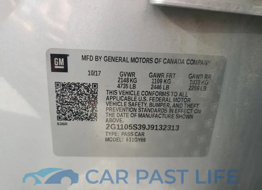 2G1105S39J9132313# 12