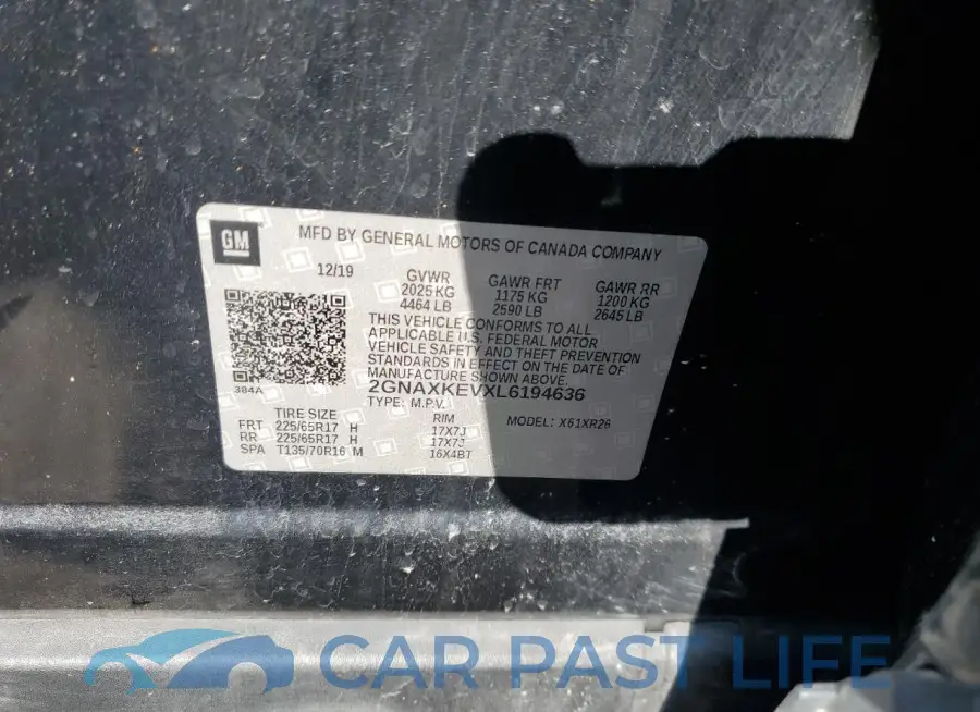 2GNAXKEVXL6194636# 13