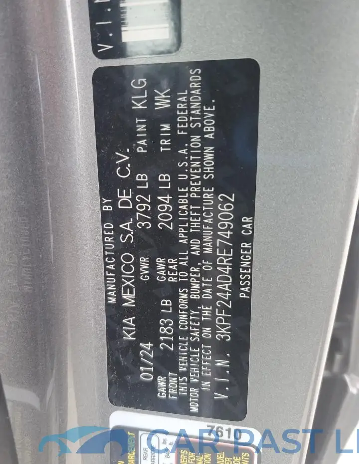 3KPF24AD4RE749062# 12