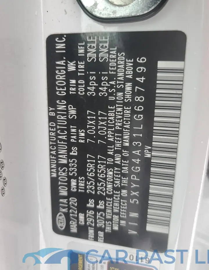 5XYPG4A31LG687496# 14