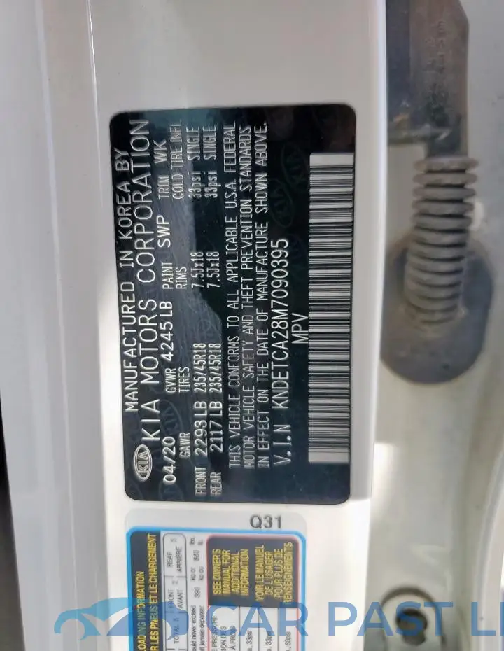 KNDETCA28M7090395# 14