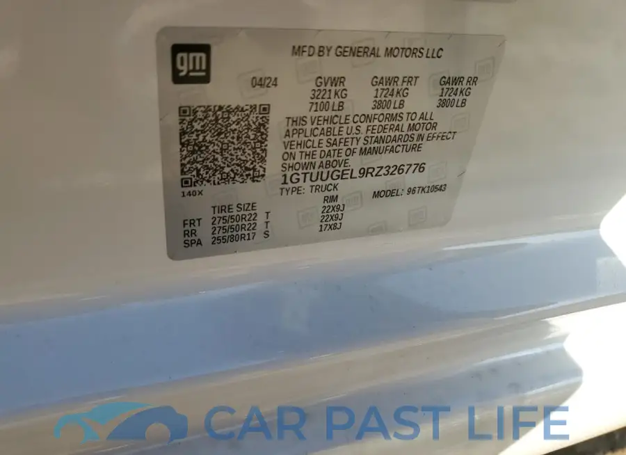1GTUUGEL9RZ326776# 13