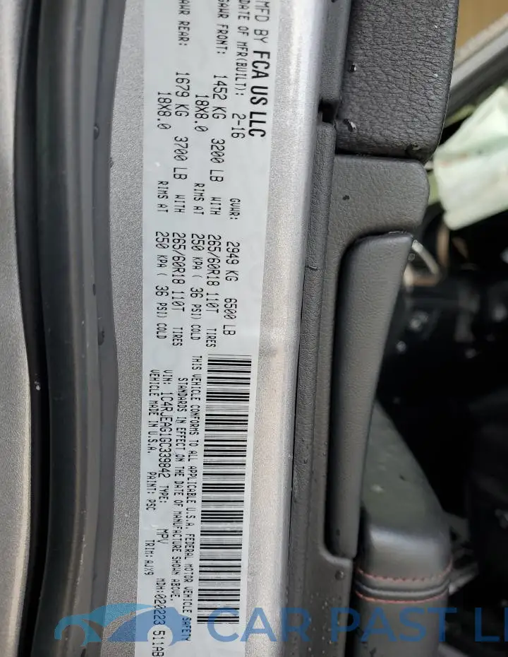 1C4RJEAG1GC339842# 13