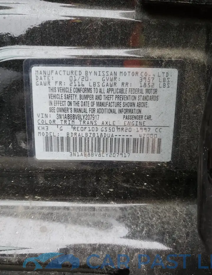 3N1AB8BV8LY207917# 13