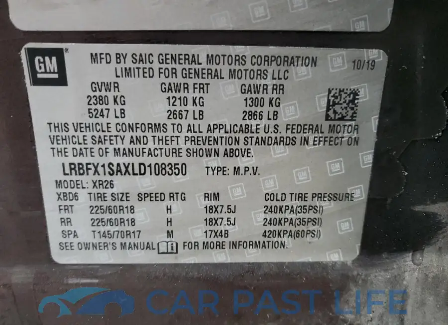 LRBFX1SAXLD108350# 14