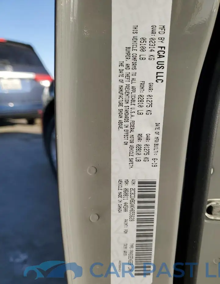 2C3CDXBGXKH655628# 12