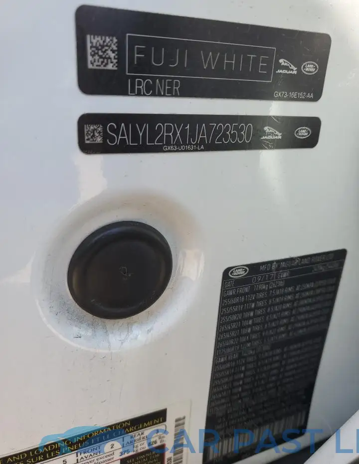 SALYL2RX1JA723530# 13