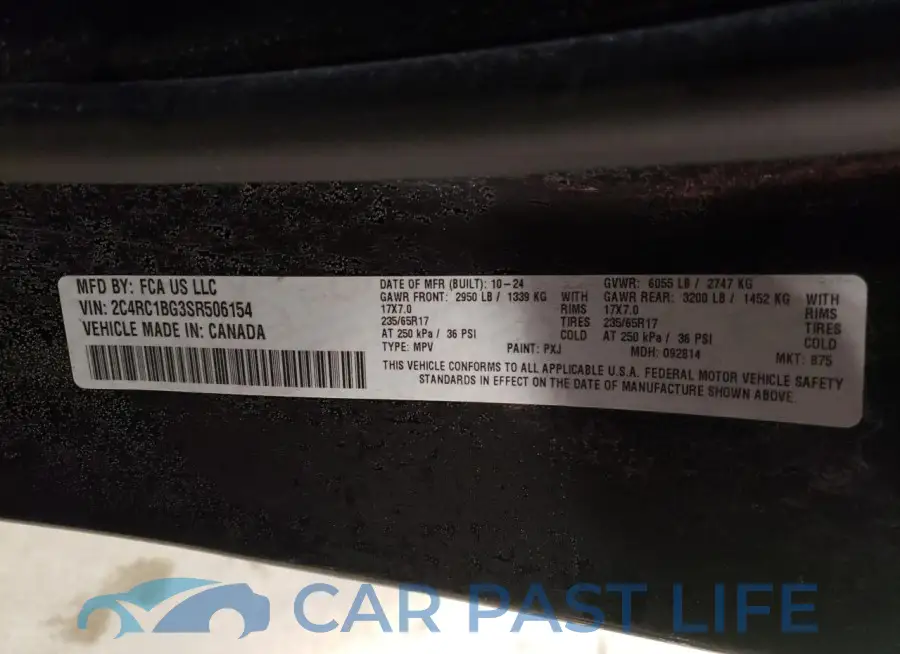 2C4RC1BG3SR506154# 13