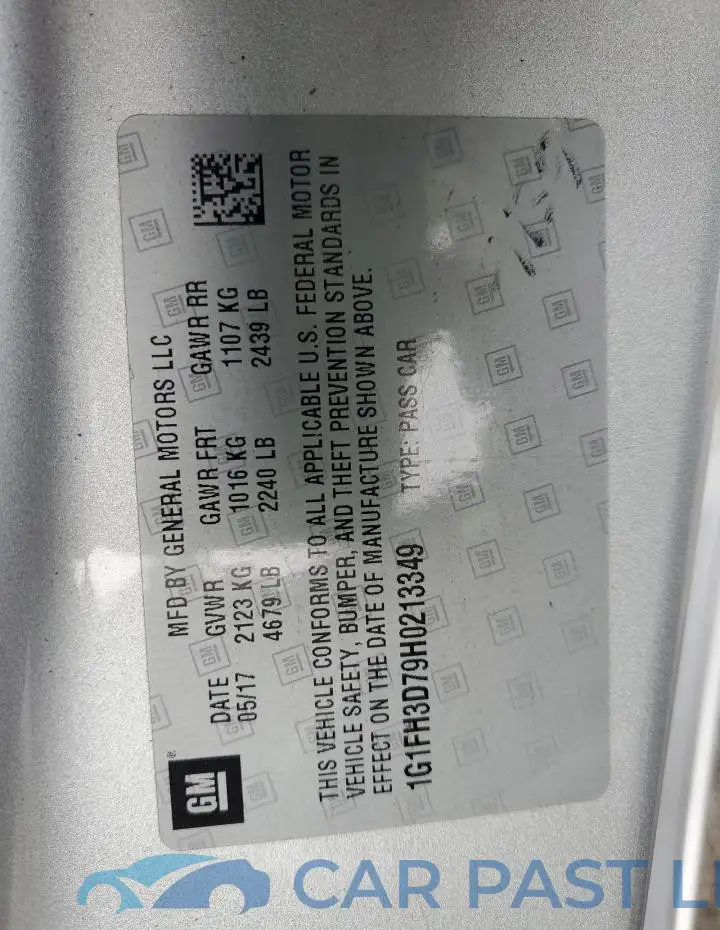 1G1FH3D79H0213349# 13