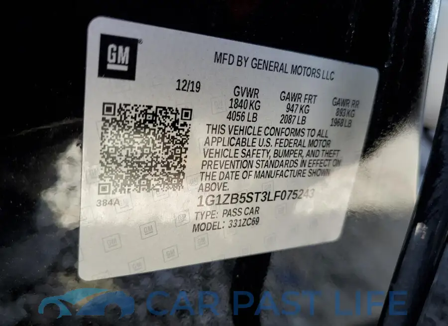 1G1ZB5ST3LF075243# 12