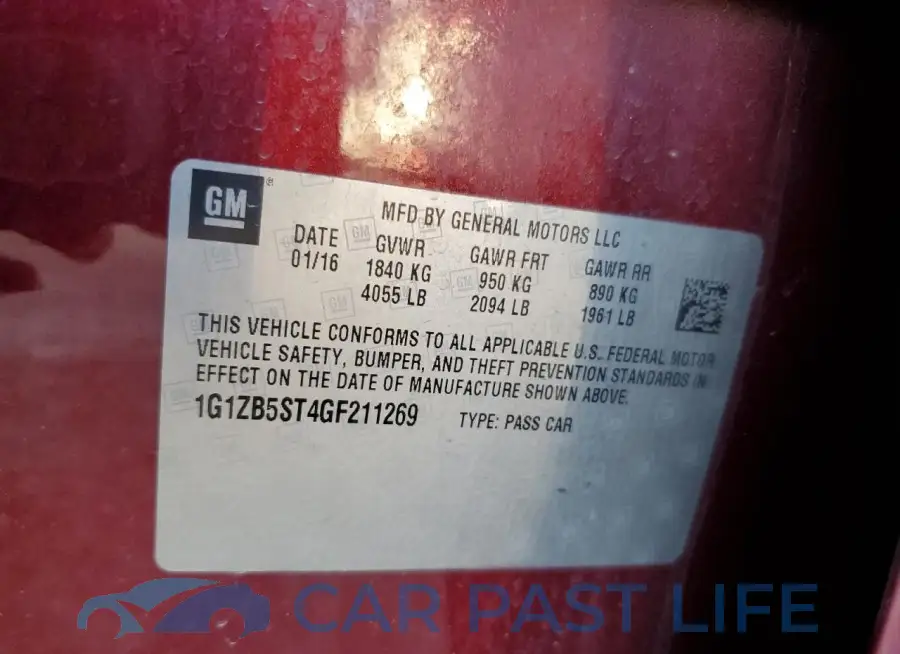 1G1ZB5ST4GF211269# 13
