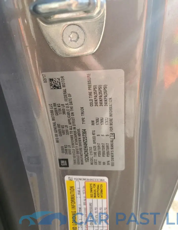 1GCNCNEH4HZ237364# 13