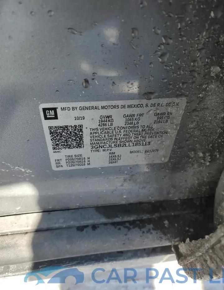 3GNCJLSB2LL185113# 12