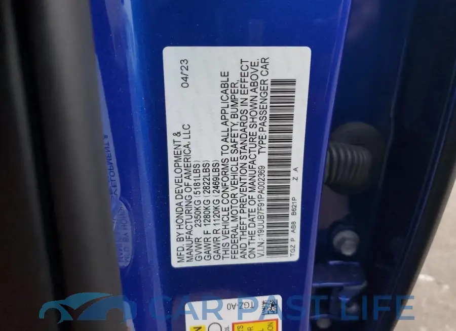19UUB7F91PA002369# 13