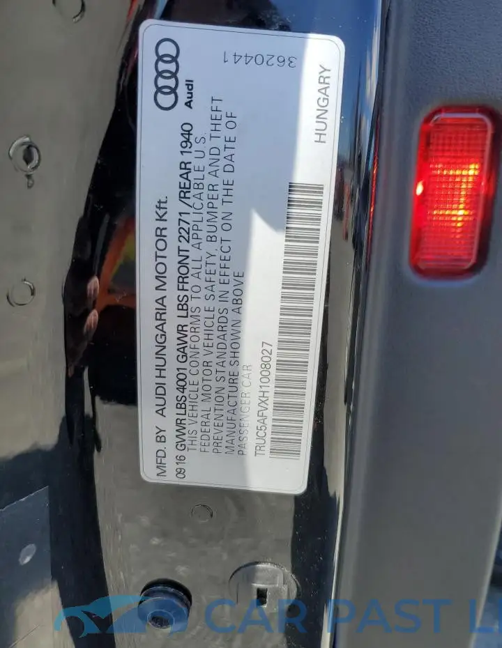 TRUC5AFVXH1008027# 12