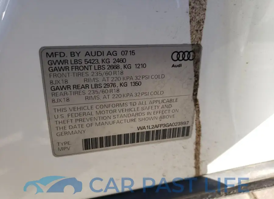WA1L2AFP3GA023997# 13