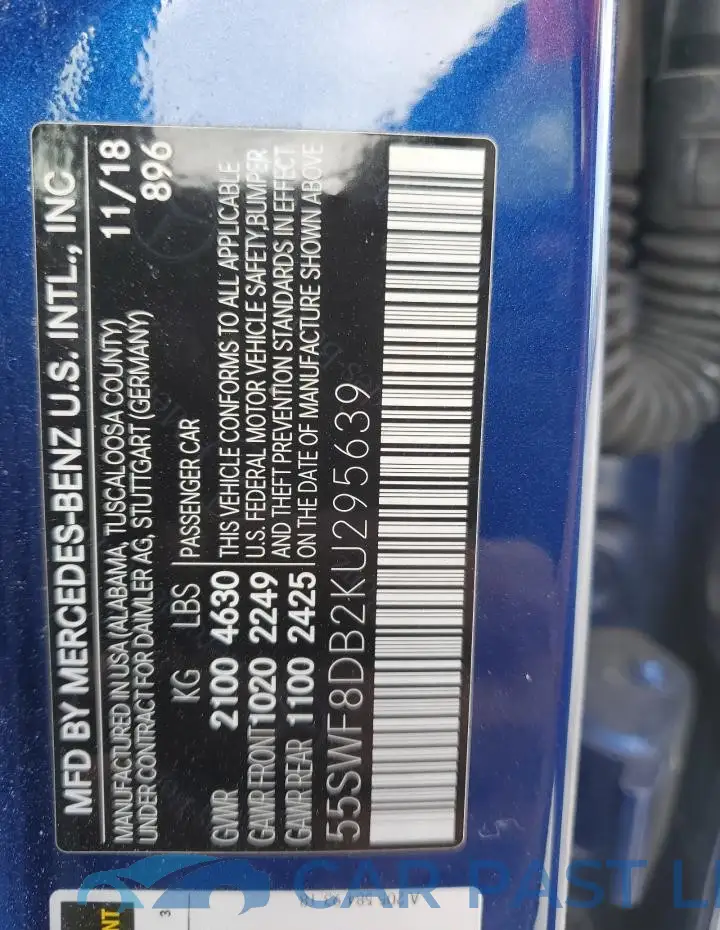 55SWF8DB2KU295639# 12