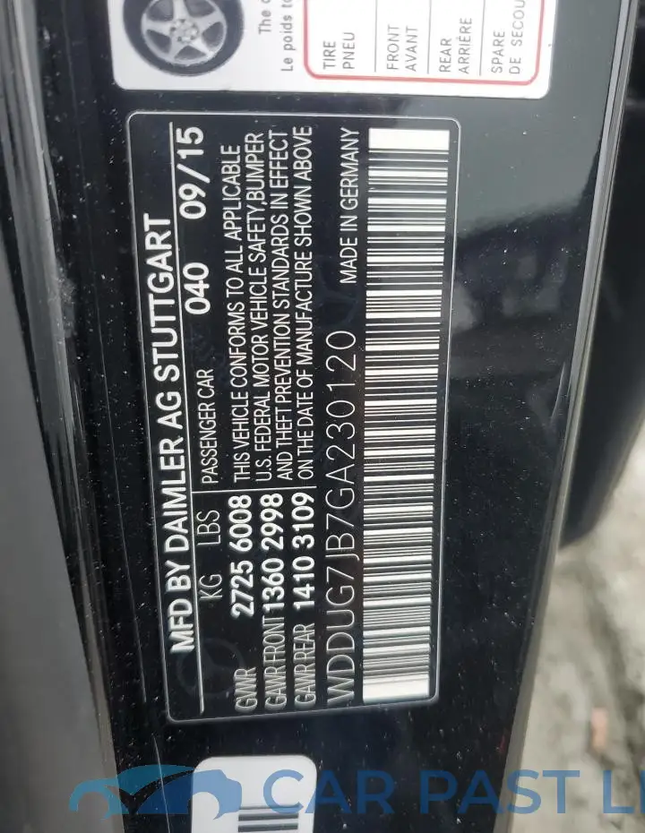 WDDUG7JB7GA230120# 12