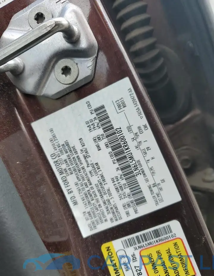 3LN6L5MU1KR600102# 12