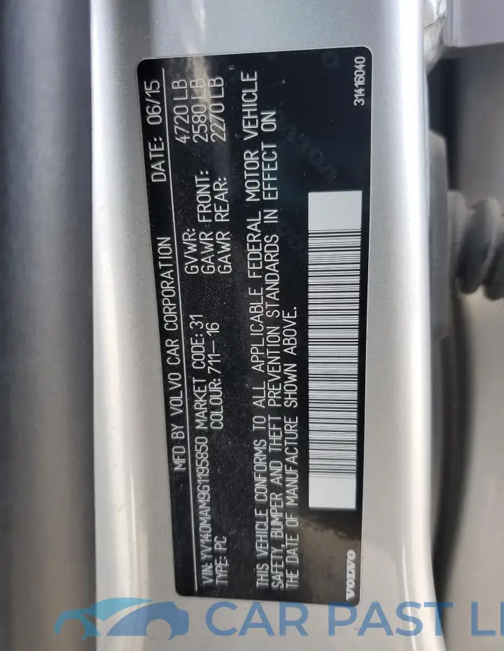 YV140MAM9G1195850# 12