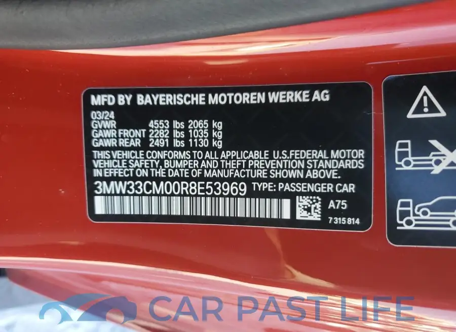3MW33CM00R8E53969# 12