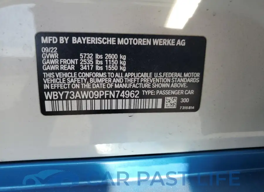 WBY73AW09PFN74962# 12