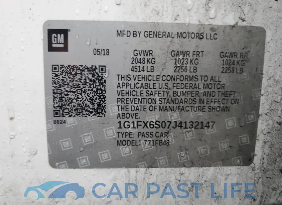 1G1FX6S07J4132147# 12