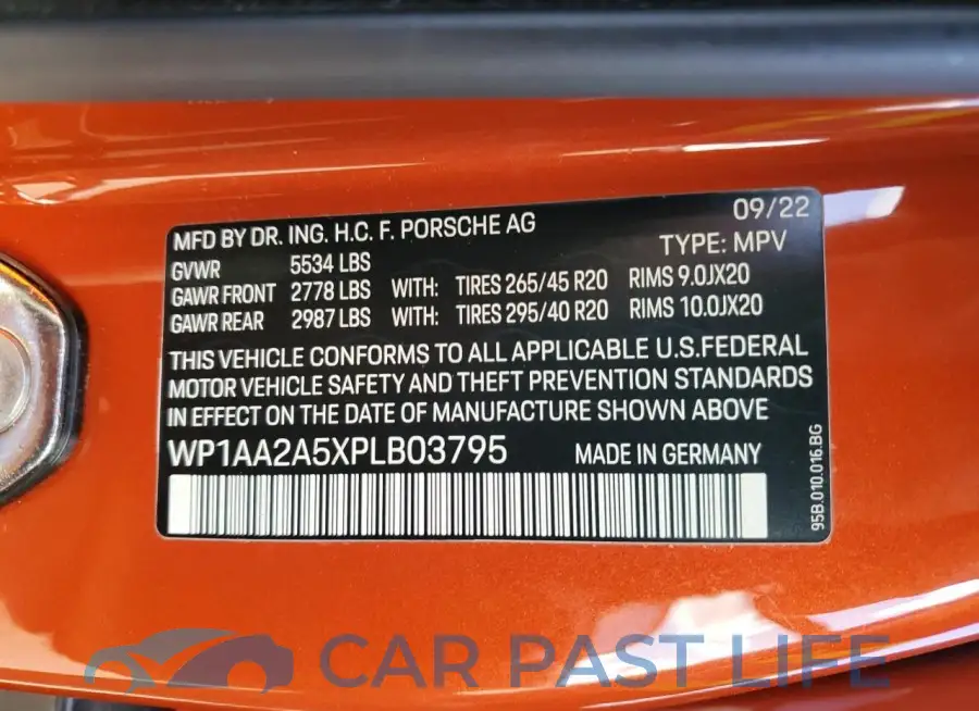WP1AA2A5XPLB03795# 13