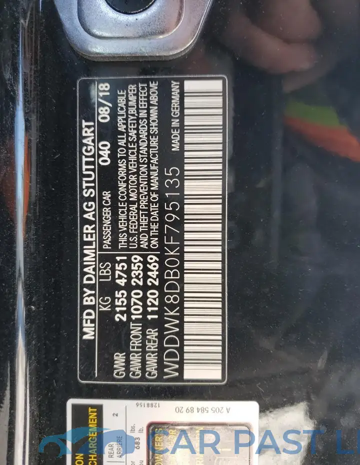 WDDWK8DB0KF795135# 13