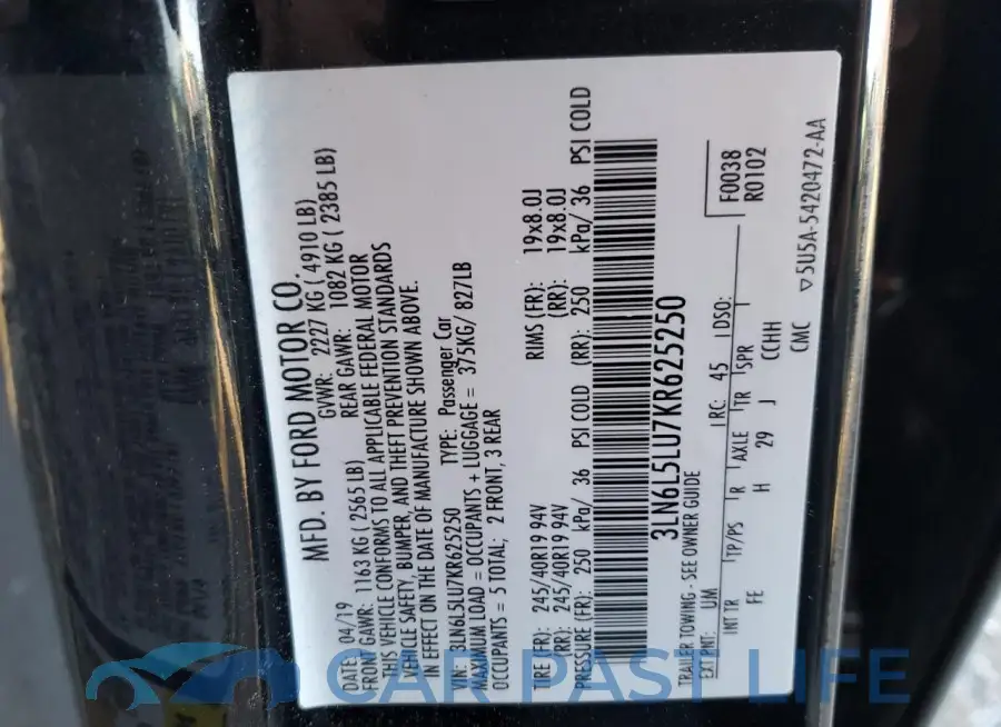 3LN6L5LU7KR625250# 12