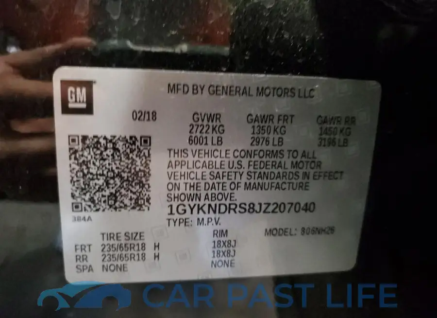 1GYKNDRS8JZ207040# 14